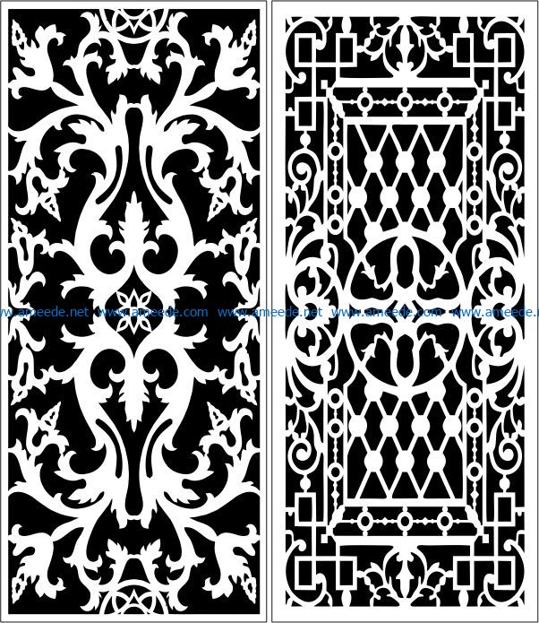 Design pattern panel screen E0008336 file cdr and dxf free vector download for Laser cut CNC