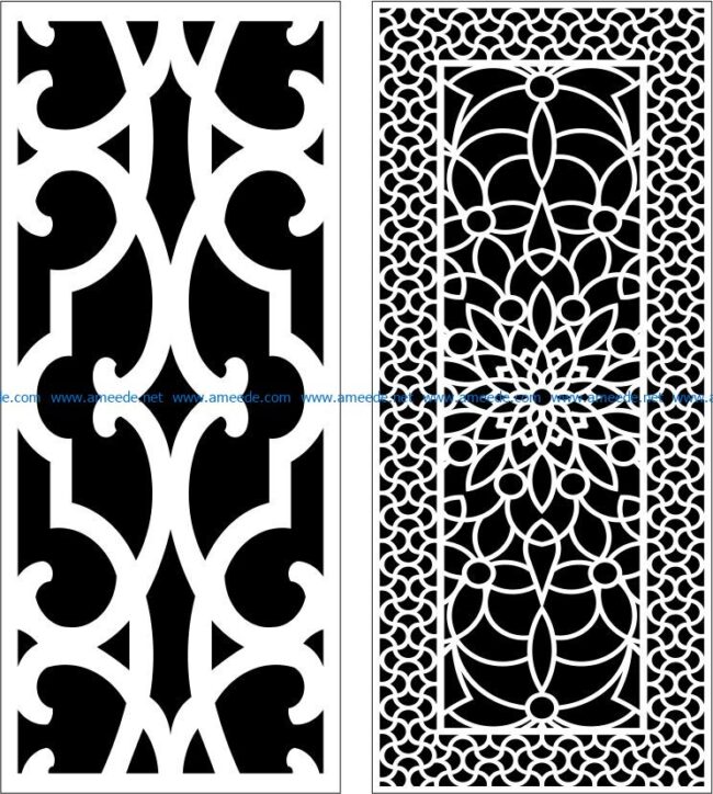 Design pattern panel screen E0008361 file cdr and dxf free vector ...