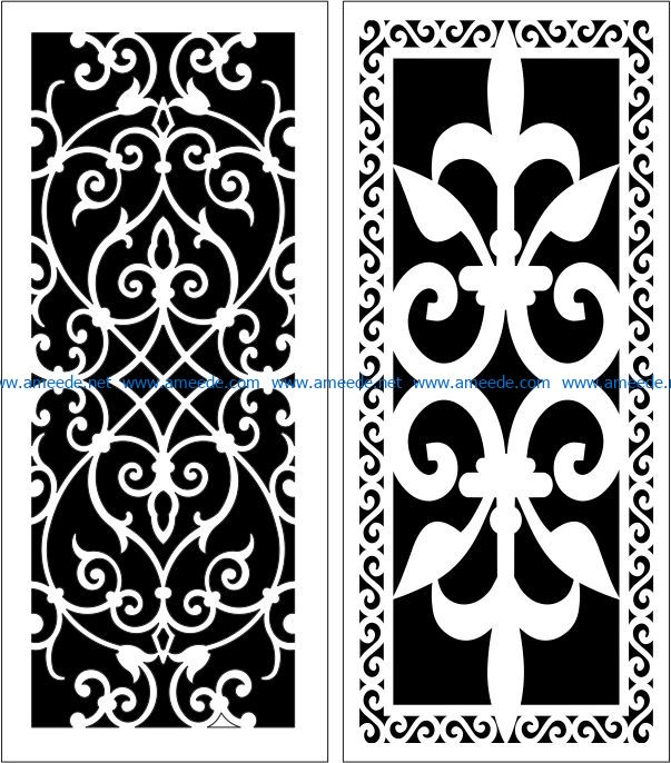 Design pattern panel screen E0008363 file cdr and dxf free vector download for Laser cut CNC