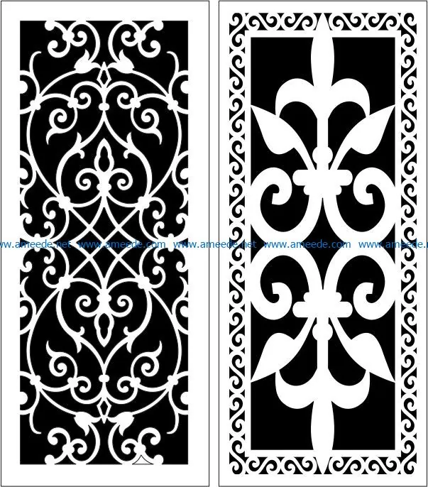 Design pattern panel screen E0008363 file cdr and dxf free vector download for Laser cut CNC