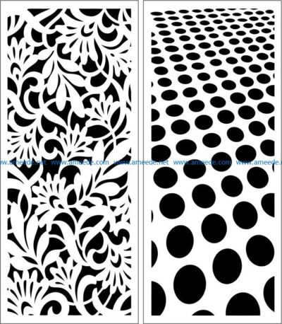 Design pattern panel screen E0008364 file cdr and dxf free vector download for Laser cut CNC