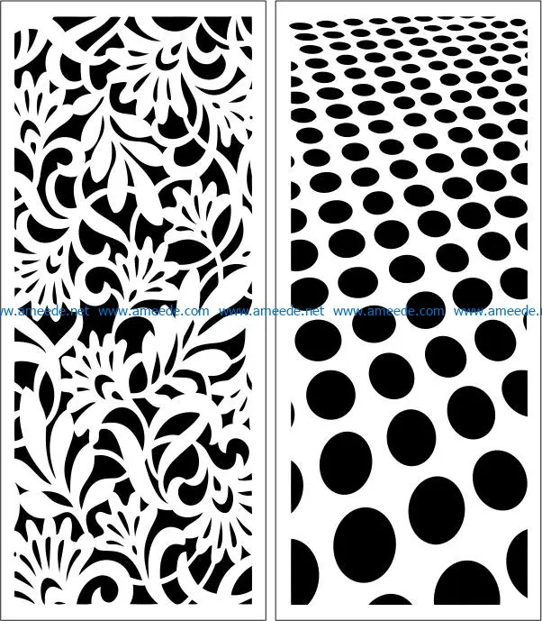 Design pattern panel screen E0008364 file cdr and dxf free vector download for Laser cut CNC