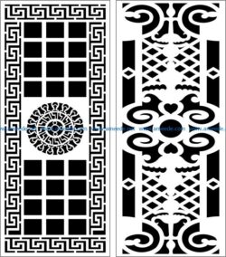 Design pattern panel screen E0008365 file cdr and dxf free vector download for Laser cut CNC