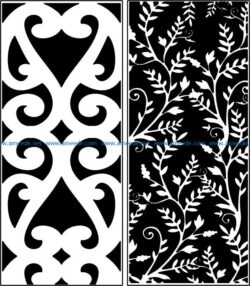 Design pattern panel screen E0008396 file cdr and dxf free vector download for Laser cut CNC