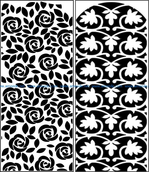 Design pattern panel screen E0008397 file cdr and dxf free vector download for Laser cut CNC