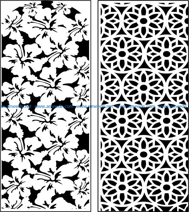 Design pattern panel screen E0008398 file cdr and dxf free vector download for Laser cut CNC