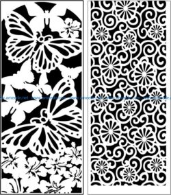 Design pattern panel screen E0008399 file cdr and dxf free vector download for Laser cut CNC