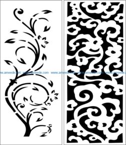 Design pattern panel screen E0008400 file cdr and dxf free vector download for Laser cut CNC