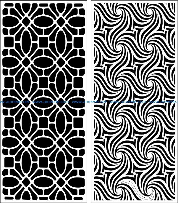 Design pattern panel screen E0008401 file cdr and dxf free vector download for Laser cut CNC