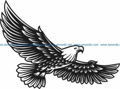 Eagle murals free vector download for Laser cut Plasma