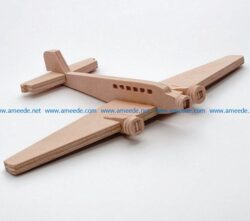 Junkers Ju 52 file cdr and dxf free vector download for Laser cut