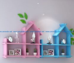 Shelf to the nursery file cdr and dxf free vector download for Laser cut