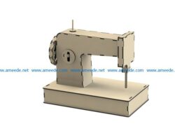 sewing machine file cdr and dxf free vector download for Laser cut