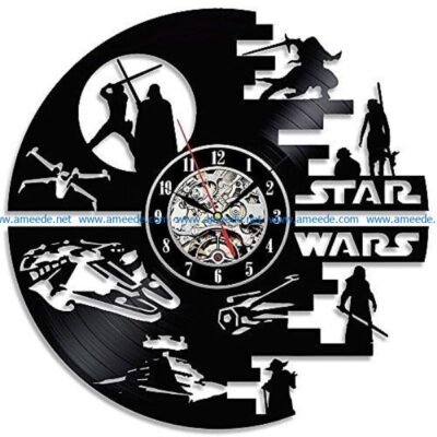 star war file cdr and dxf free vector download for Laser cut