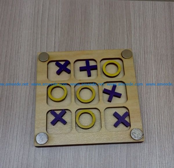 tic tac toe file cdr and dxf free vector download for Laser cut