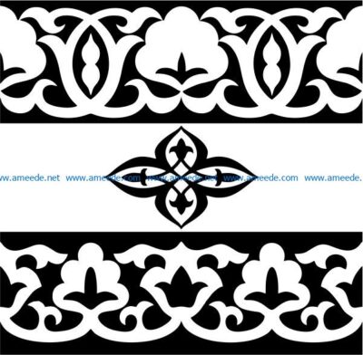 Classic wood carving pattern file cdr and dxf free vector download for Laser cut CNC