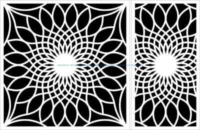 Decorative motifs sunflower file cdr and dxf free vector download for laser engraving machines