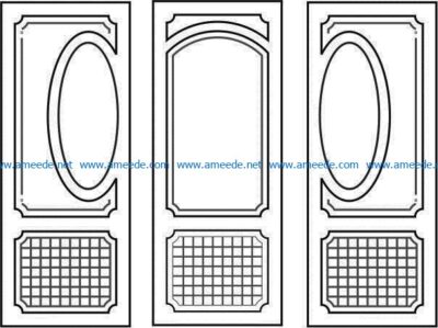 Design pattern door E0008469 file cdr and dxf free vector download for Laser cut CNC
