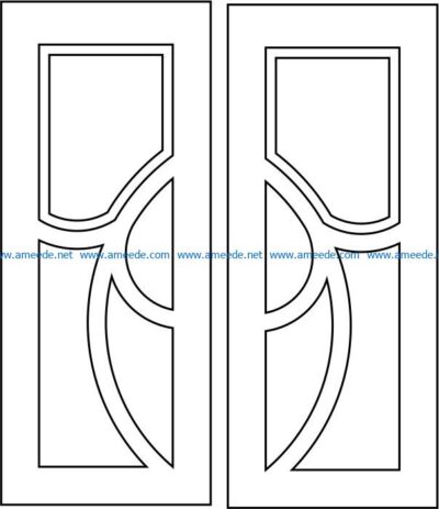 Design pattern door E0008522 file cdr and dxf free vector download for Laser cut CNC