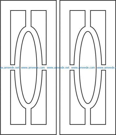 Design pattern door E0008523 file cdr and dxf free vector download for Laser cut CNC