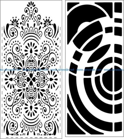 Design pattern panel screen E0008430 file cdr and dxf free vector download for Laser cut CNC