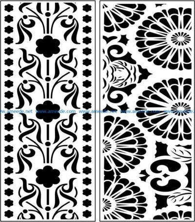 Design pattern panel screen E0008432 file cdr and dxf free vector download for Laser cut CNC