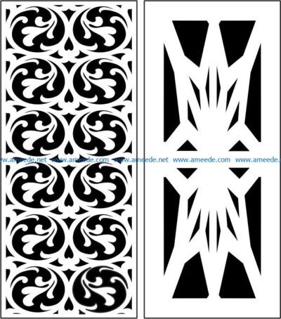 Design pattern panel screen E0008492 file cdr and dxf free vector download for Laser cut CNC