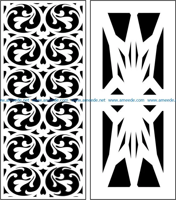 Design pattern panel screen E0008492 file cdr and dxf free vector download for Laser cut CNC