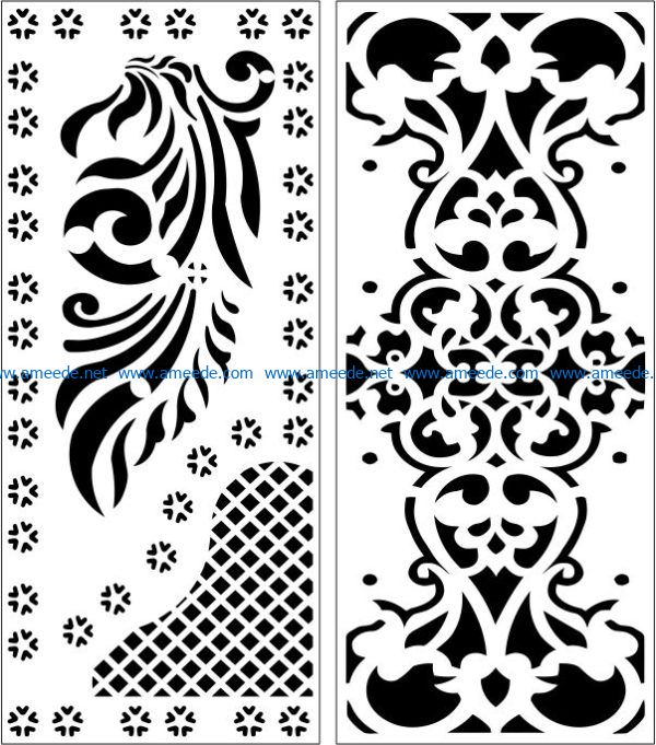Design pattern panel screen E0008526 file cdr and dxf free vector ...