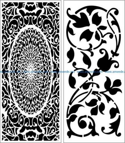 Design pattern panel screen E0008527 file cdr and dxf free vector download for Laser cut CNC