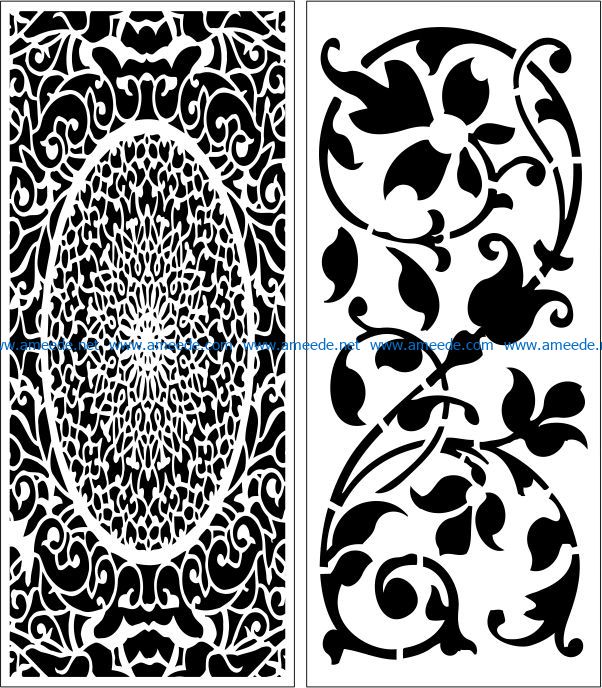 Design pattern panel screen E0008527 file cdr and dxf free vector download for Laser cut CNC