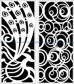 Design pattern panel screen E0008572 file cdr and dxf free vector download for Laser cut CNC