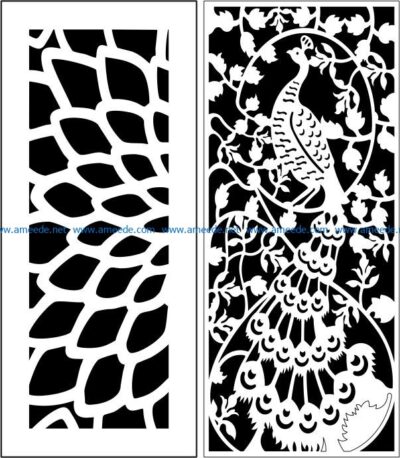 Design pattern panel screen E0008573 file cdr and dxf free vector download for Laser cut CNC
