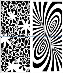 Design pattern panel screen E0008574 file cdr and dxf free vector download for Laser cut CNC