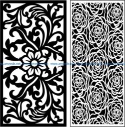 Design pattern panel screen E0008598 file cdr and dxf free vector download for Laser cut CNC