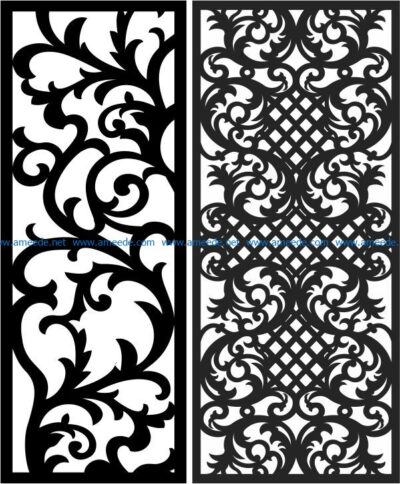 Design pattern panel screen E0008639 file cdr and dxf free vector download for Laser cut CNC