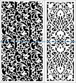 Design pattern panel screen E0008654 file cdr and dxf free vector download for