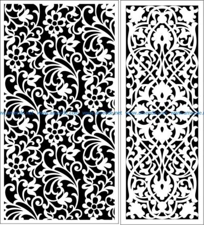 Design pattern panel screen E0008654 file cdr and dxf free vector download for