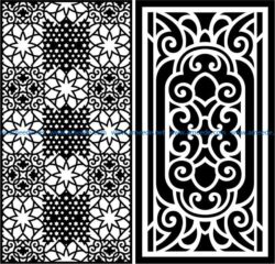 Design pattern panel screen E0008695 file cdr and dxf free vector download for Laser cut CNC