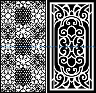 Design pattern panel screen E0008695 file cdr and dxf free vector download for Laser cut CNC