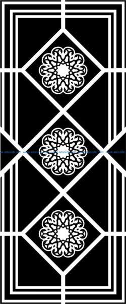 Design pattern panel screen E0008757 file cdr and dxf free vector download for Laser cut CNC