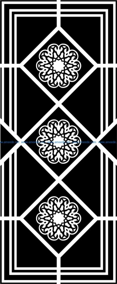 Design pattern panel screen E0008757 file cdr and dxf free vector download for Laser cut CNC