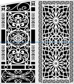 Design pattern panel screen E0008793 file cdr and dxf free vector download for Laser cut CNC