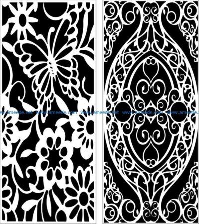 Design pattern panel screen E0008794 file cdr and dxf free vector download for Laser cut CNC
