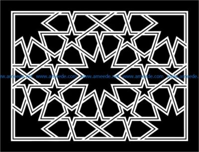 Design pattern panel screen E0008865 file cdr and dxf free vector download for Laser cut CNC