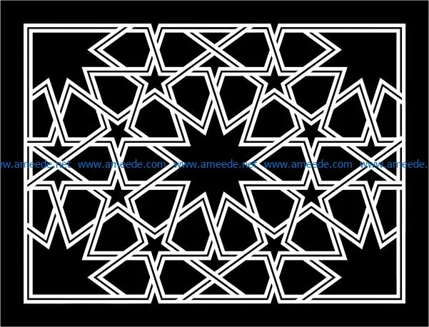 Design pattern panel screen E0008865 file cdr and dxf free vector download for Laser cut CNC