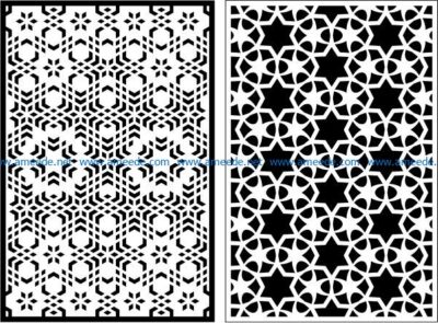Design pattern panel screen E0008870 file cdr and dxf free vector download for Laser cut CNC