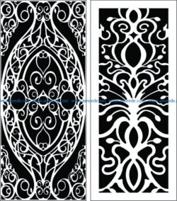 Design pattern panel screen E0008912 file cdr and dxf free vector download for Laser cut CNC