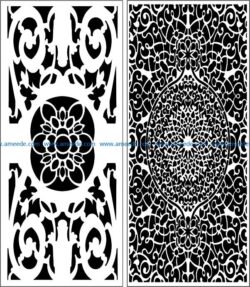 Design pattern panel screen E0008987 file cdr and dxf free vector download for Laser cut CNC