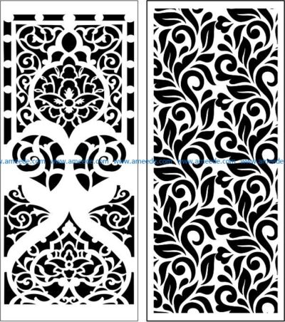 Design pattern panel screen E0008990 file cdr and dxf free vector download for Laser cut CNC
